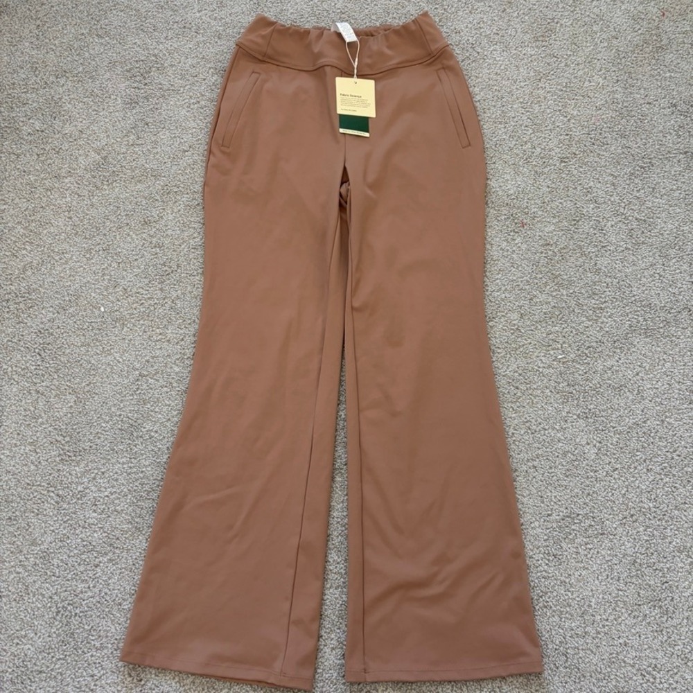 Halara Daystretch Trouser Pants Womens S Reg Tan Comfort Office Wide Leg